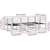 Lauko sofos komplektas 7 vnt. Natūrali Kietos akacijos mediena