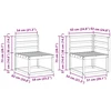 Lauko sofos komplektas 7 pcs Natūrali Kietos akacijos mediena