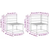 Lauko sofos komplektas 7 pcs Natūrali Kietos akacijos mediena