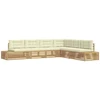 7 pcs Lauko sofos komplektas Balta
