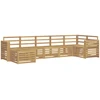 Lauko sofos komplektas 7 vnt. 6 vietos Balta Solid Acacia Wood