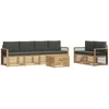 Lauko sofos komplektas 7 vnt. 6 vietos Baltas and Anthracite