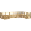 Lauko sofos komplektas 8 pcs Balta 304 x 185,5 x 73 cm
