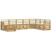 Lauko sofos komplektas 8 pcs Balta 306 x 187,5 x 73 cm
