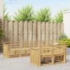 Lauko sofos komplektas 8 pcs Balta 306 x 128,5 x 73 cm