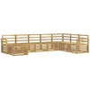 Lauko sofos komplektas 8 pcs Balta 308 x 190 x 73 cm