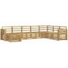 Lauko sofos komplektas 8 pcs Balta 310 x 191,5 x 73 cm