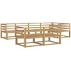 Lauko sofos komplektas 8 pcs Balta 325 x 166,5 x 73 cm