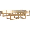 Lauko sofos komplektas 8 pcs Balta 329 x 170,5 x 73 cm