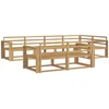 Lauko sofos komplektas 8 pcs Balta 331 x 172,5 x 73 cm