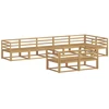 Lauko sofos komplektas 8 pcs Balta 404 x 166,5 x 73 cm