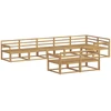 Lauko sofos komplektas 8 pcs Balta 406 x 168,5 x 73 cm