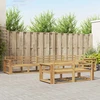 Lauko sofos komplektas 8 pcs Balta 410 x 172,5 x 73 cm