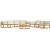 Lauko sofos komplektas 8 pcs Balta