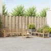 Lauko sofos komplektas 8 pcs Balta 59 x 59 x 37 cm