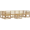 Lauko sofos komplektas 8 pcs Balta 59 x 59 x 37 cm