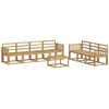 Lauko sofos komplektas 8 pcs Balta 59 x 59 x 37 cm