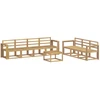 Lauko sofos komplektas 8 pcs Balta 59 x 59 x 37 cm