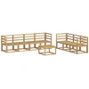 Lauko sofos komplektas 8 pcs Balta 59 x 59 x 37 cm