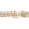 Lauko sofos komplektas 8 pcs Balta 59 x 59 x 37 cm