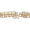 Lauko sofos komplektas 8 pcs Balta 59 x 59 x 37 cm