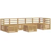 Lauko baldų komplektas Lauko sofos komplektas 8 pcs Balta 59 x 59 x 37 cm