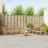Lauko sofos komplektas 8 pcs Balta 59 x 59 x 37 cm
