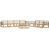 Lauko sofos komplektas 8 pcs Balta