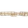 Lauko sofos komplektas 8 pcs Balta
