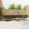 Lauko sofos komplektas 8 pcs Balta ir antracito
