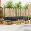 Lauko sofos komplektas 8 pcs Balta ir antracito 59 x 59 x 37 cm