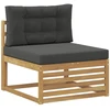 Lauko sofos komplektas 8 pcs Balta ir antracito 79 x 79 x 37 cm