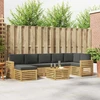 Lauko sofos komplektas 8 pcs Balta ir antracito 59 x 59 x 37 cm