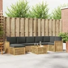 Lauko sofos komplektas 8 pcs Balta ir antracito 59 x 59 x 37 cm