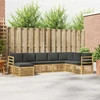 Lauko sofos komplektas 8 pcs Balta ir antracito