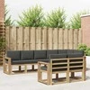 Lauko sofos komplektas 8 pcs Balta ir antracito Poliesteris
