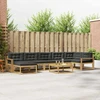 Lauko sofos komplektas 8 pcs Balta ir antracito