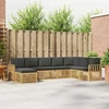 Lauko sofos komplektas 8 pcs Balta ir antracito