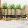 Lauko sofos komplektas 8 pcs Balta ir antracito