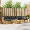 Lauko sofos komplektas 8 pcs Balta ir antracito 59 x 59 x 37 cm