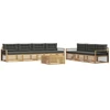 Lauko sofos komplektas 8 pcs Balta ir antracito 79 x 79 x 37 cm