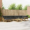 Lauko sofos komplektas 8 pcs Balta ir antracito