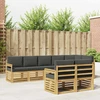 Lauko sofos komplektas 8 pcs Balta ir antracito