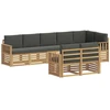 Lauko sofos komplektas 8 pcs Balta ir antracito