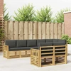 Lauko sofos komplektas 8 pcs Balta ir antracito