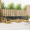 Lauko sofos komplektas 8 pcs Balta ir antracito 59 x 59 x 37 cm