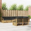 Lauko sofos komplektas 8 pcs Balta ir antracito Poliesteris