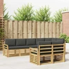 Lauko sofos komplektas 8 pcs Balta ir antracito
