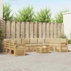 Lauko sofos komplektas 8 pcs Balta ir Bežė 59 x 59 x 37 cm