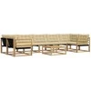Lauko sofos komplektas 8 pcs Balta ir kreminė 79 x 79 x 37 cm